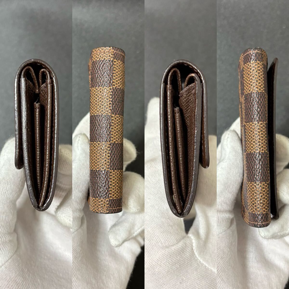 r3 ポルト モネ プラ ダミエ エベヌ ルイ ヴィトン Louis Vuitton