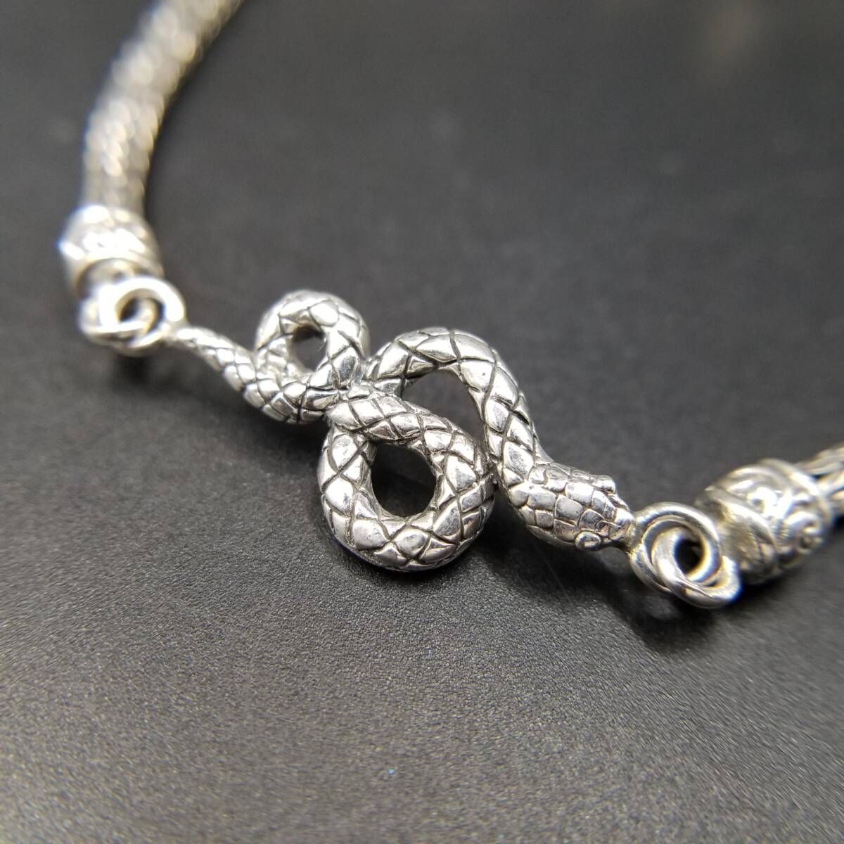 バリスタイル フォックステールチェーン 蛇チャーム ヴィンテージ