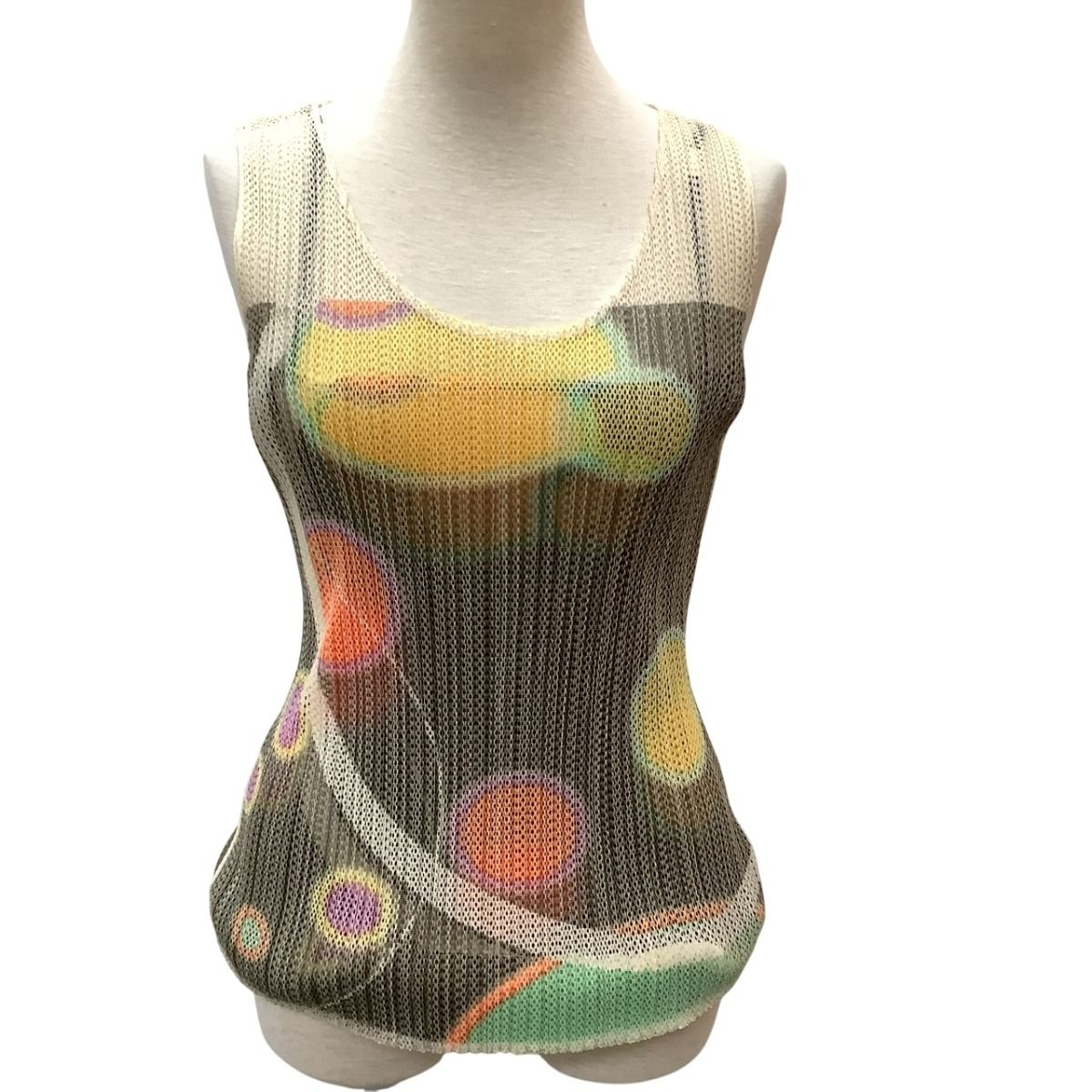 ISSEY MIYAKE イッセイミヤケ PLEATS PLEASE メッシュ カットソー 惑星 SIZE 3 PP12-JK321