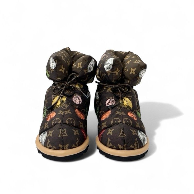 ルイヴィトン LOUIS VUITTON ピローライン モノグラム ブーツ ショート