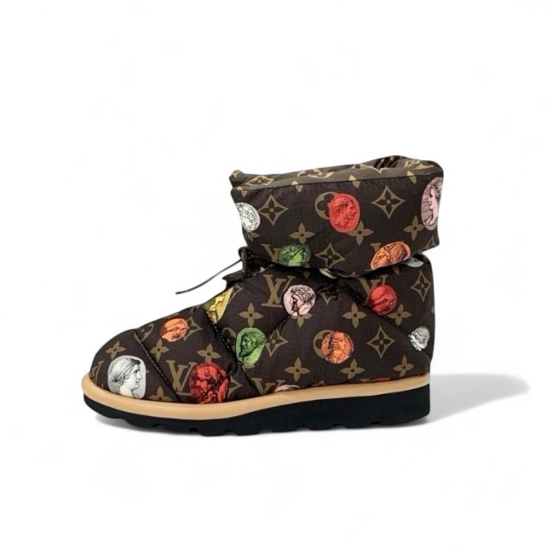 ルイヴィトン LOUIS VUITTON ピローライン モノグラム ブーツ ショート