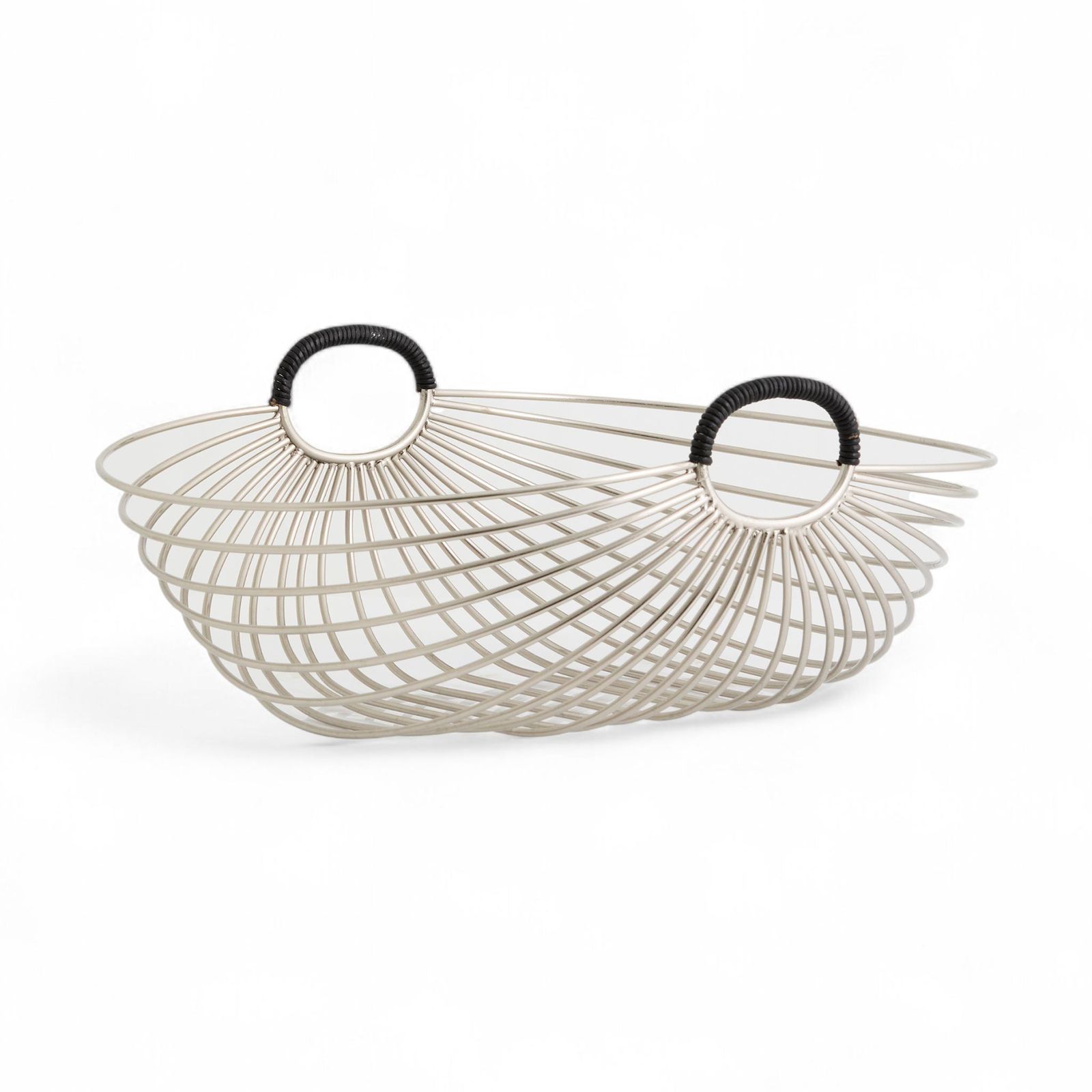 NORDAL シンプルでミニマルなデザインのクローム仕上げのバスケット JAIPUR 北欧雑貨 かご バスケット ボウル トレイ 140x2020