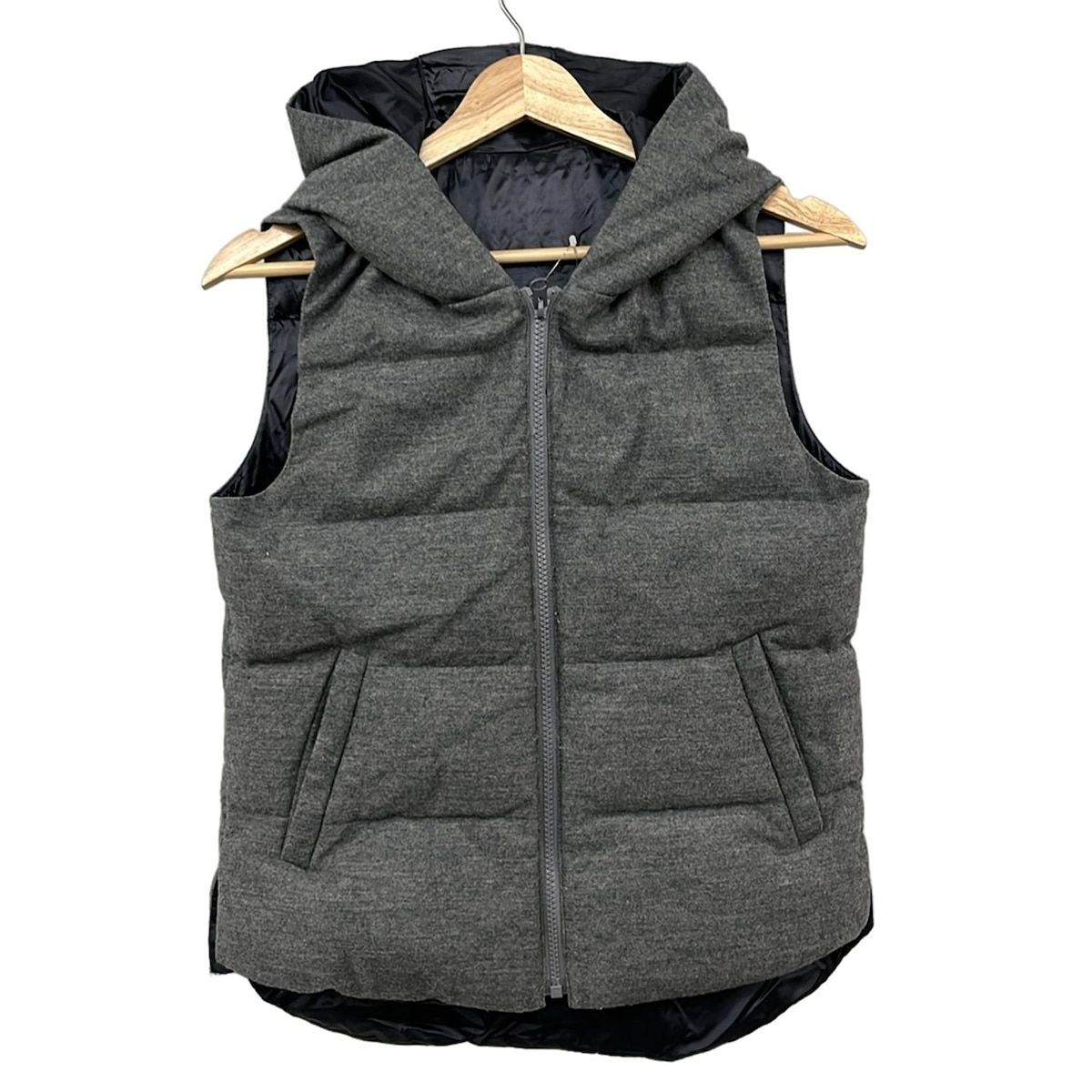 theory セオリー ダウンベスト サイズS レディース - グレー リバーシブル 冬
