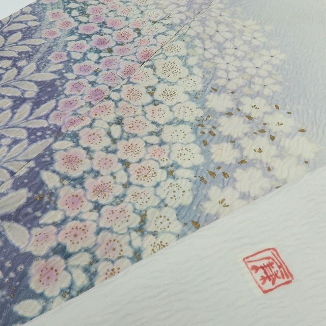 六花-RIKKA- 正絹 吉野一廉落款 トールサイズ 訪問着 着物 A 3949