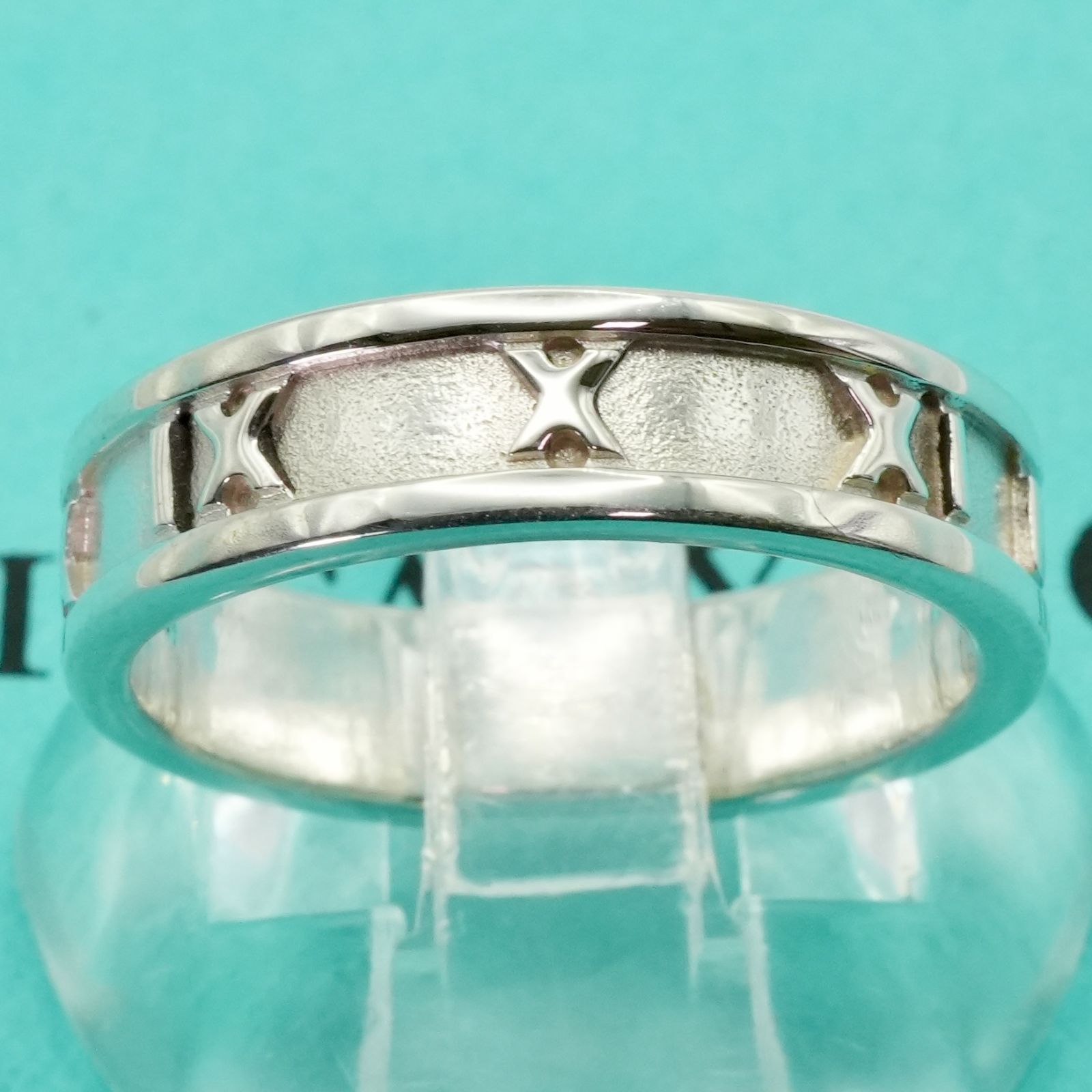 【極美品】ティファニー　アトラスリング 極美品9.5号 ティファニー アトラス リング オールドタイプ/25-1944S