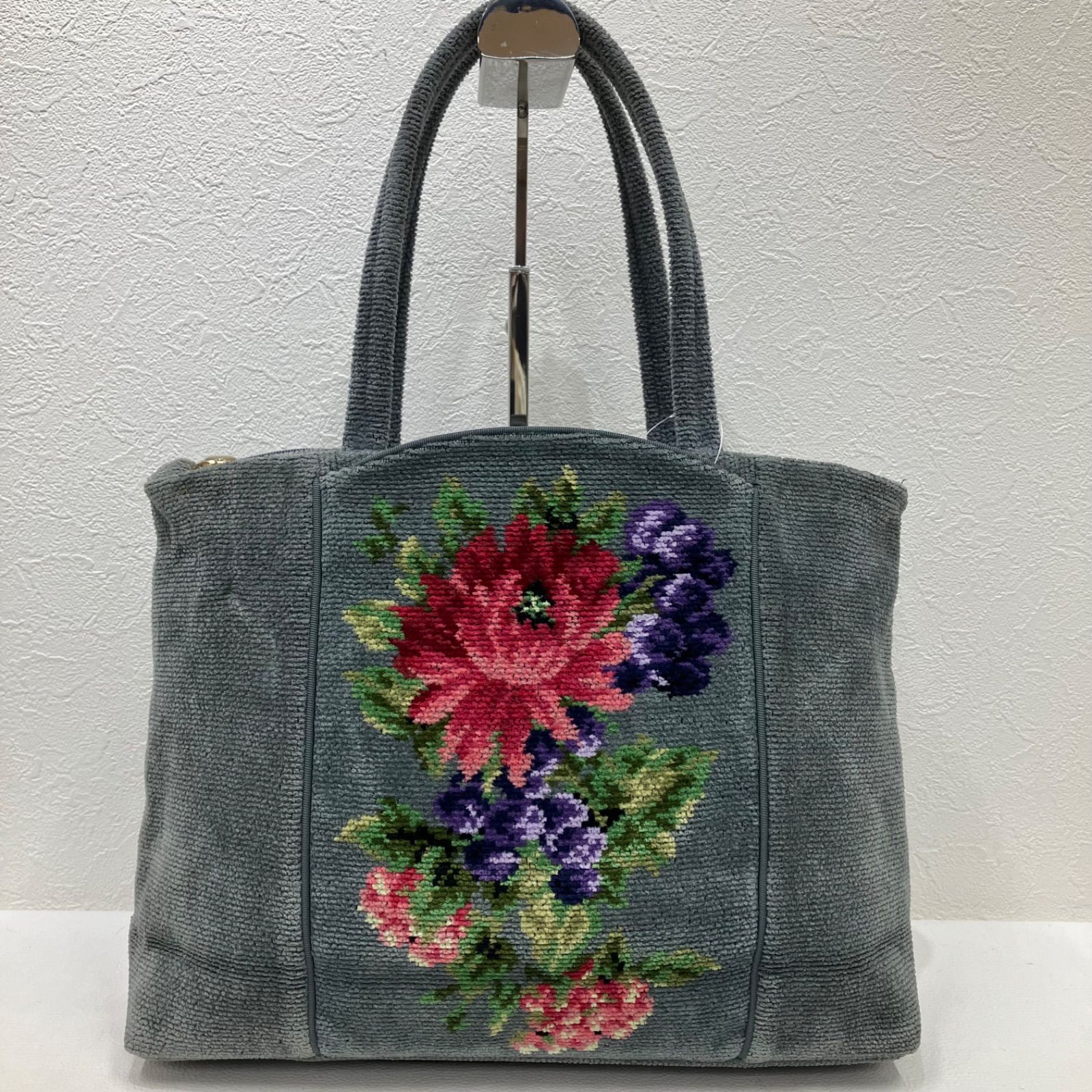 5820 FEILER フェイラー ハンドバッグ トートバッグ グレー 灰色