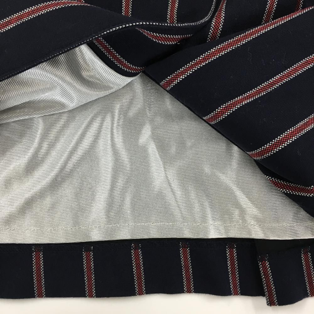 ネイビー×レッド ストライプ