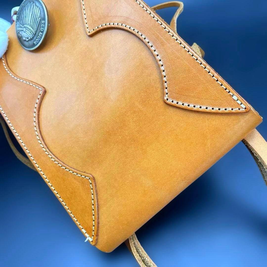 REDMOON メディスンバッグ 袋・ギャランティ付き 本革レザー コンチョ