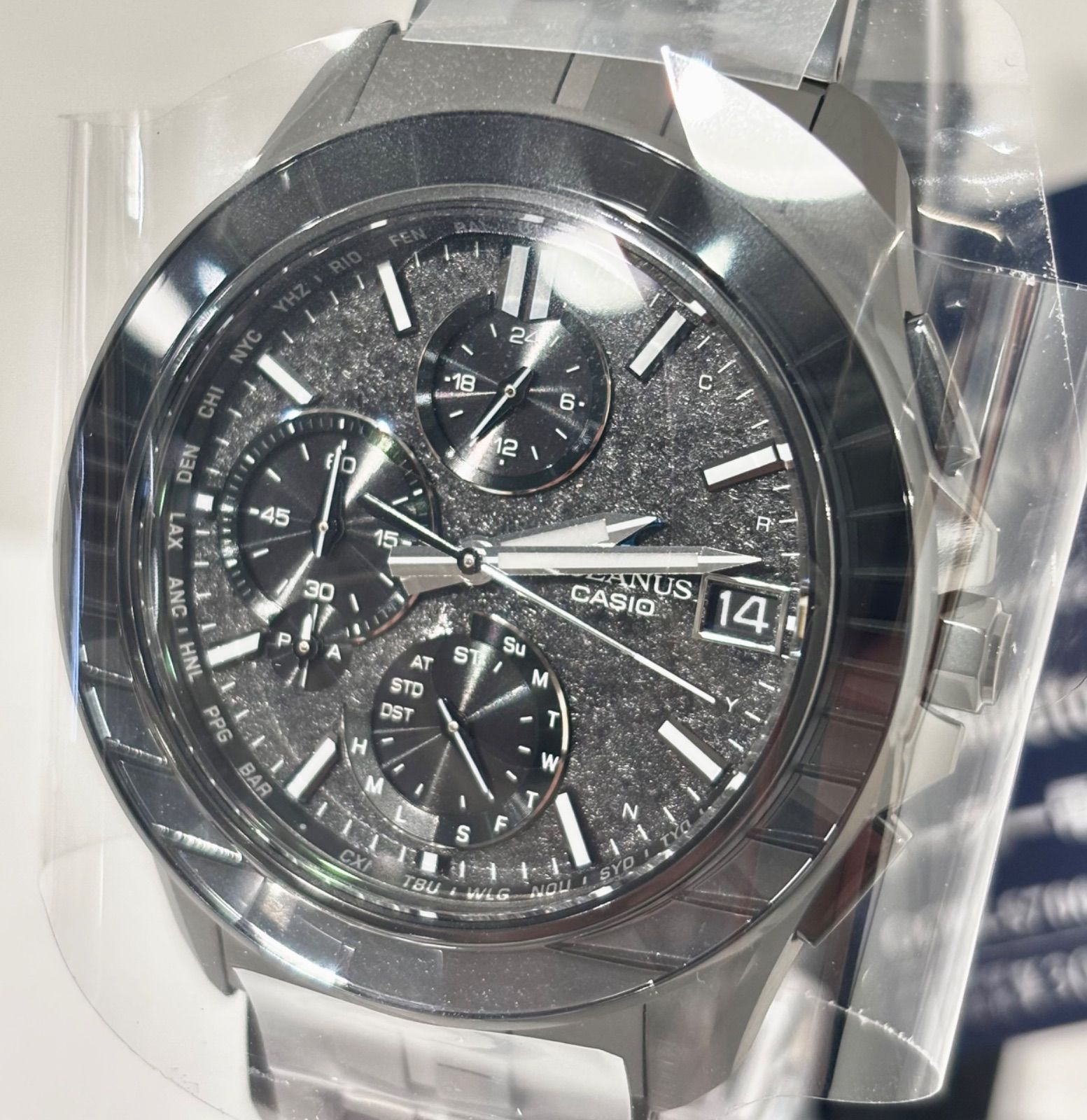 OCEANUS 江戸切子 CALM NIGHT OCW-S7000CN-1AJF