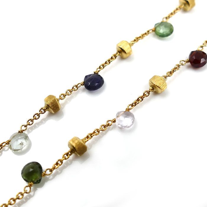 Marco Bicego K 18 YG イエローゴールド MIXジェムストーン ネックレス CB 765_MIX 01_Y 8.8 g 41 cm レディース
