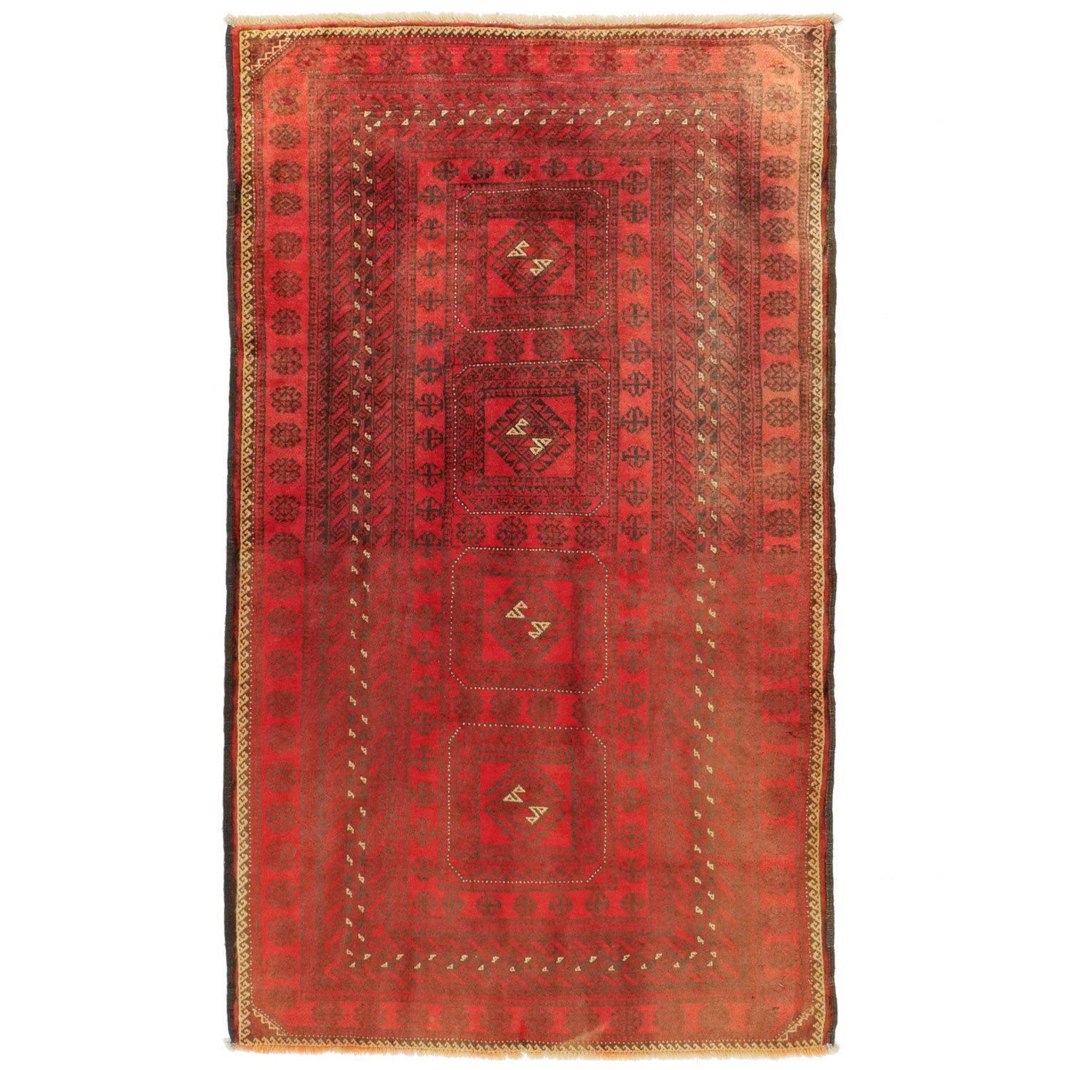 ハマダン 1950年代 1870 1110 mm セミアンティーク エルサリギュル ウール 手織り アンティークペルシャ絨毯 ヴィンテー carpet