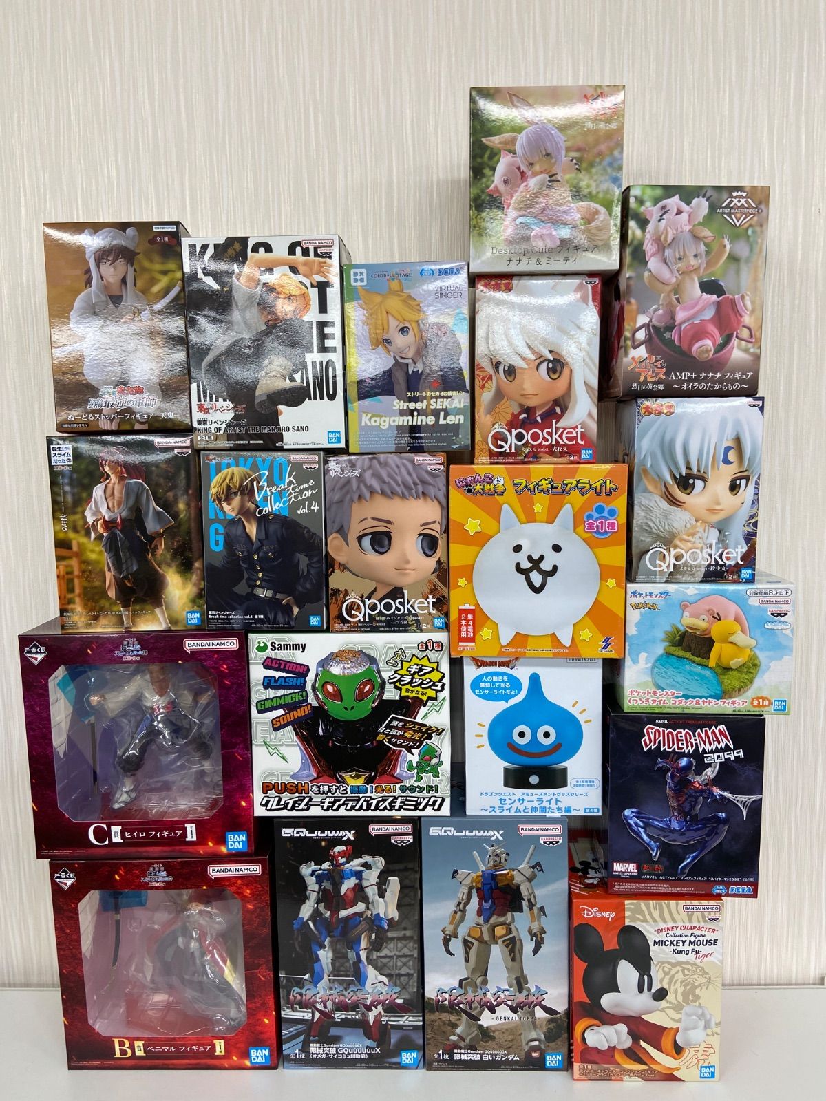 み その他 プライズ 一番くじ フィギュア 雑貨 混在 計20点 転スラ ガンダム ゲーム 犬夜叉 他 ME 29 2847