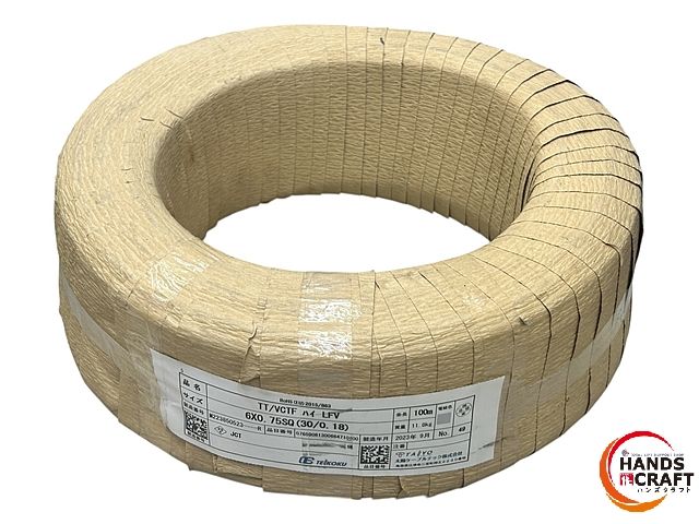 太陽ケーブルテック .75 sq LFVケーブル 100ｍ 製造