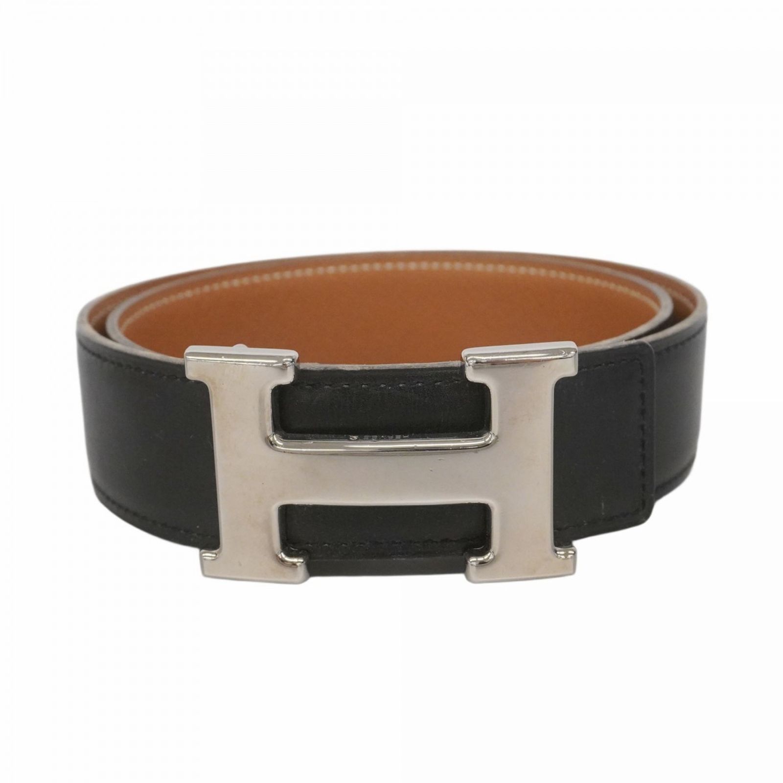 エルメス Hermes エルメス ベルト Hベルト カーフ クシュベル ブラック ゴールド A刻印レディース P1673382