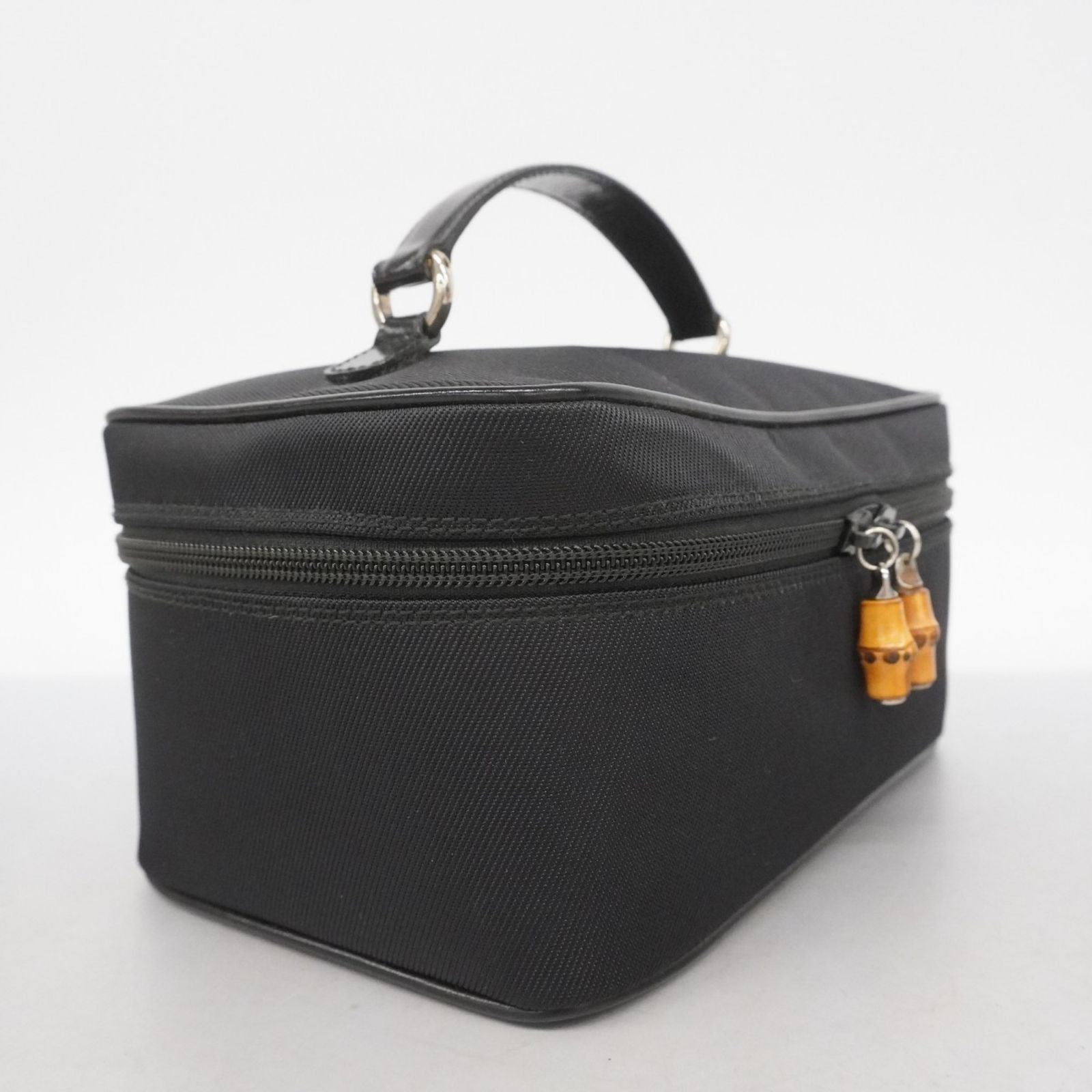 グッチ Gucci グッチ バニティバッグ バンブー 032 1956 0150 ナイロン ブラック レディース