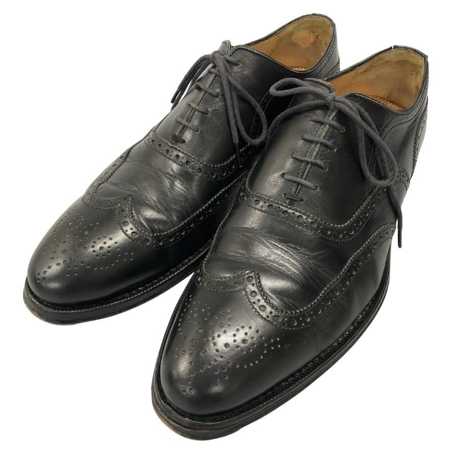 ジャランスリワヤ ウイングチップ カーフ ブラック サイズ7 AFC7