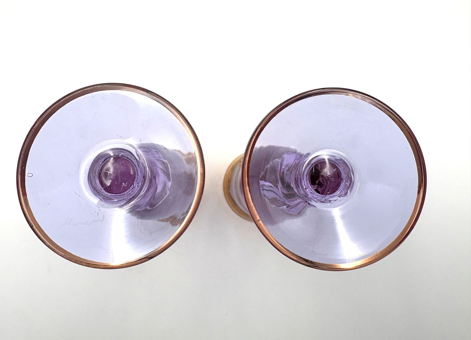 お値下げしました　ベネチアングラス　金彩花紋　ムラーノガラス お値下げしました ベネチアングラス 金彩花紋 ムラーノガラス