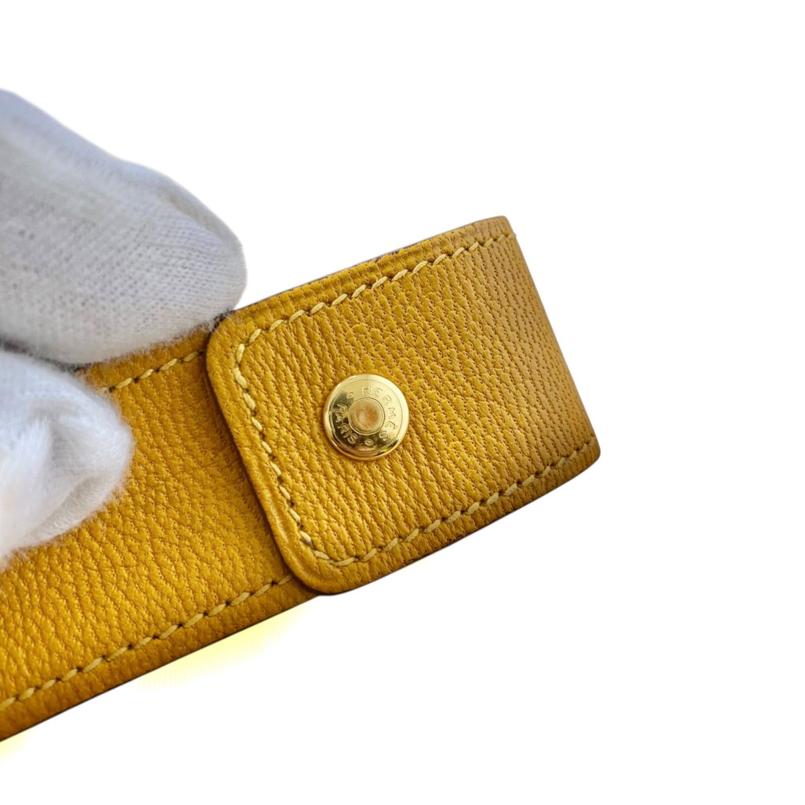 エルメス ガムケース リップケース 印鑑ケース 小物入れ イエロー系