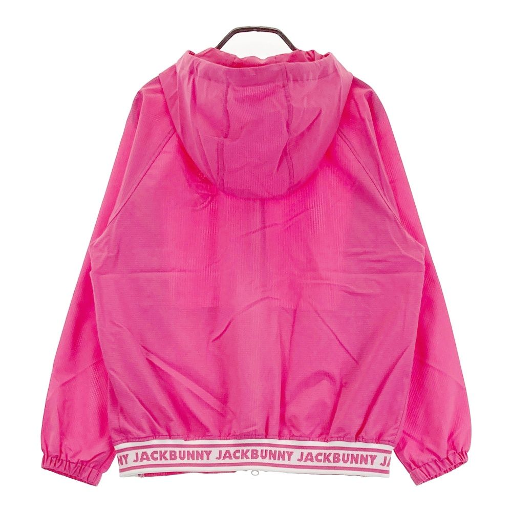 サイズ 1 JACK BUNNY ジャックバニー フード付き 薄手 長袖ジャケット ピンク系 ゴルフウェア レディース ストスト
