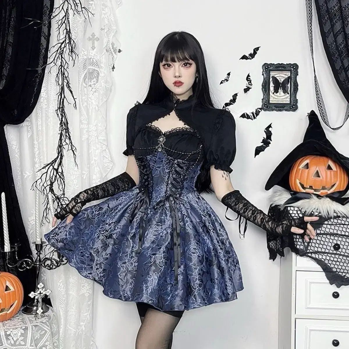 ゴシック ONE PIECE トップス セット ロリータ ファッション