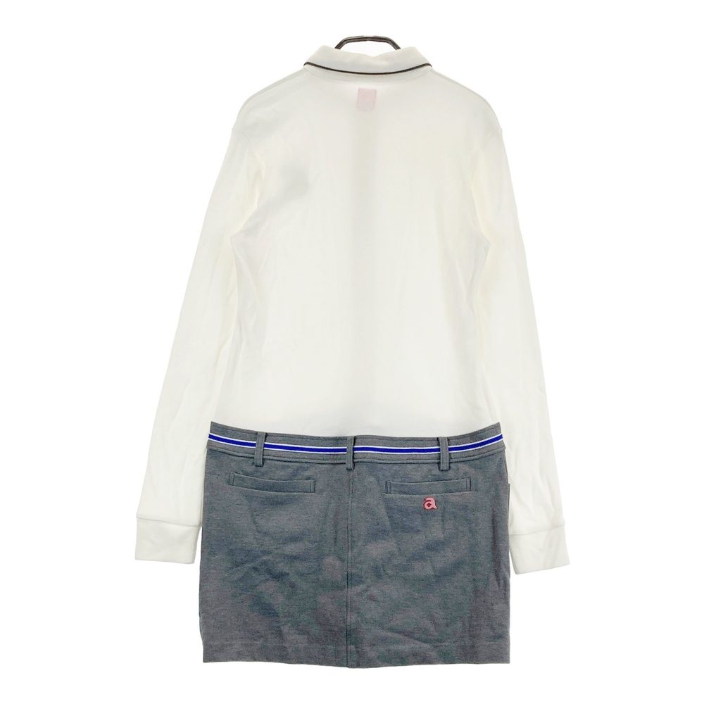 サイズ 40 アルチビオ 長袖ワンピース ホワイト系 ゴルフウェア レディース ストスト