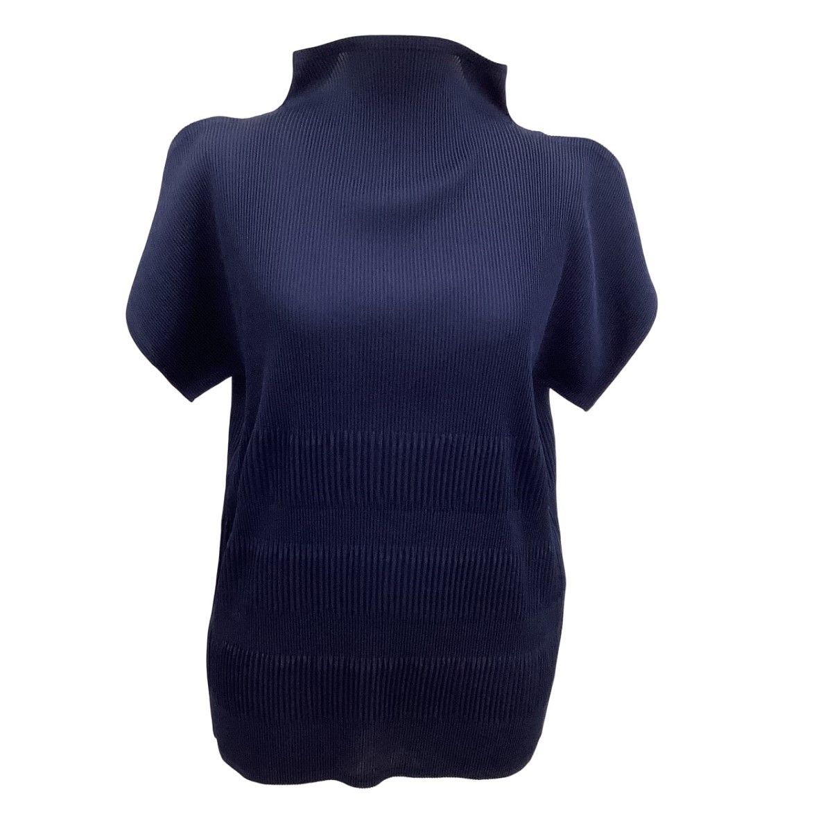 ISSEY MIYAKE イッセイミヤケ PLEATS PLEASE カットソー 変形 PP93-FK883 ネイビー