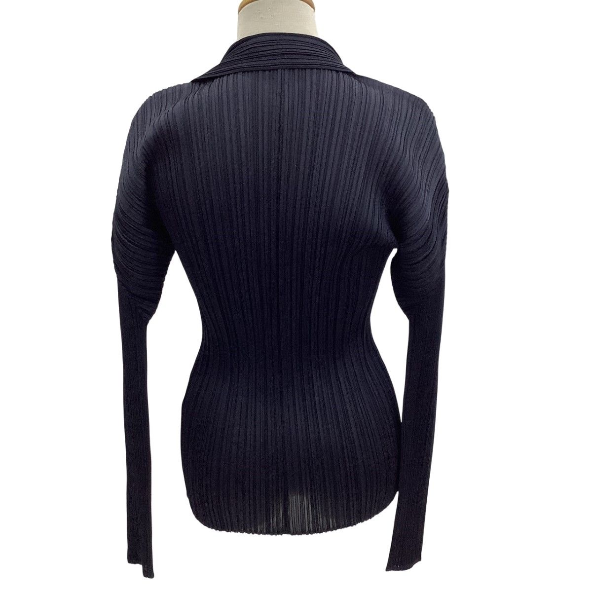 ISSEY MIYAKE イッセイミヤケ PLEATS PLEASE シャツ SIZE 3 PP05-JJ001 ネイビー