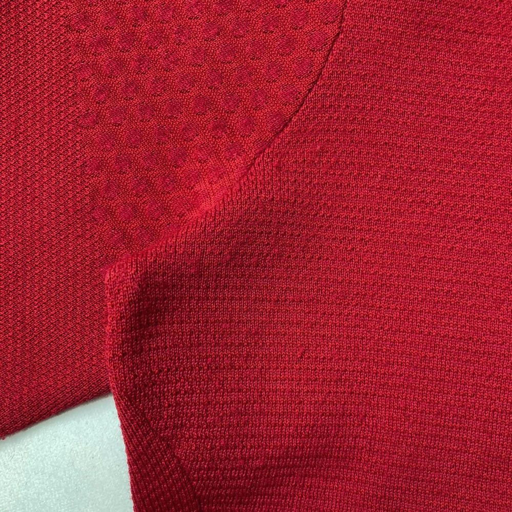 サイズ：M DESCENTE GOLF デサントゴルフ ウール混 ハーフジップ