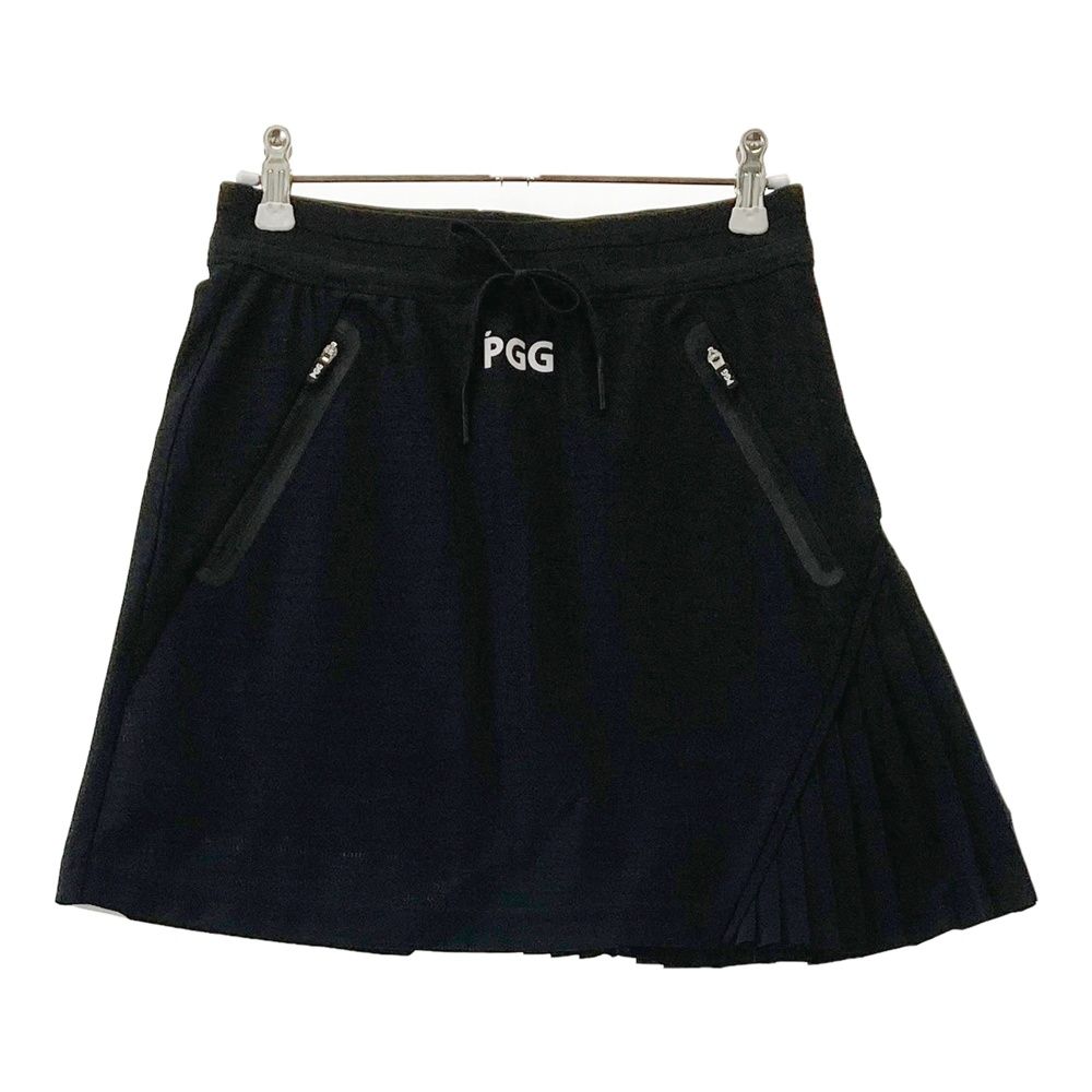 サイズ 00 PGG PEARLY GATES パーリーゲイツ プリーツ 切替 スカート ブラック系 240101561257 ゴルフウェア レディース ストスト
