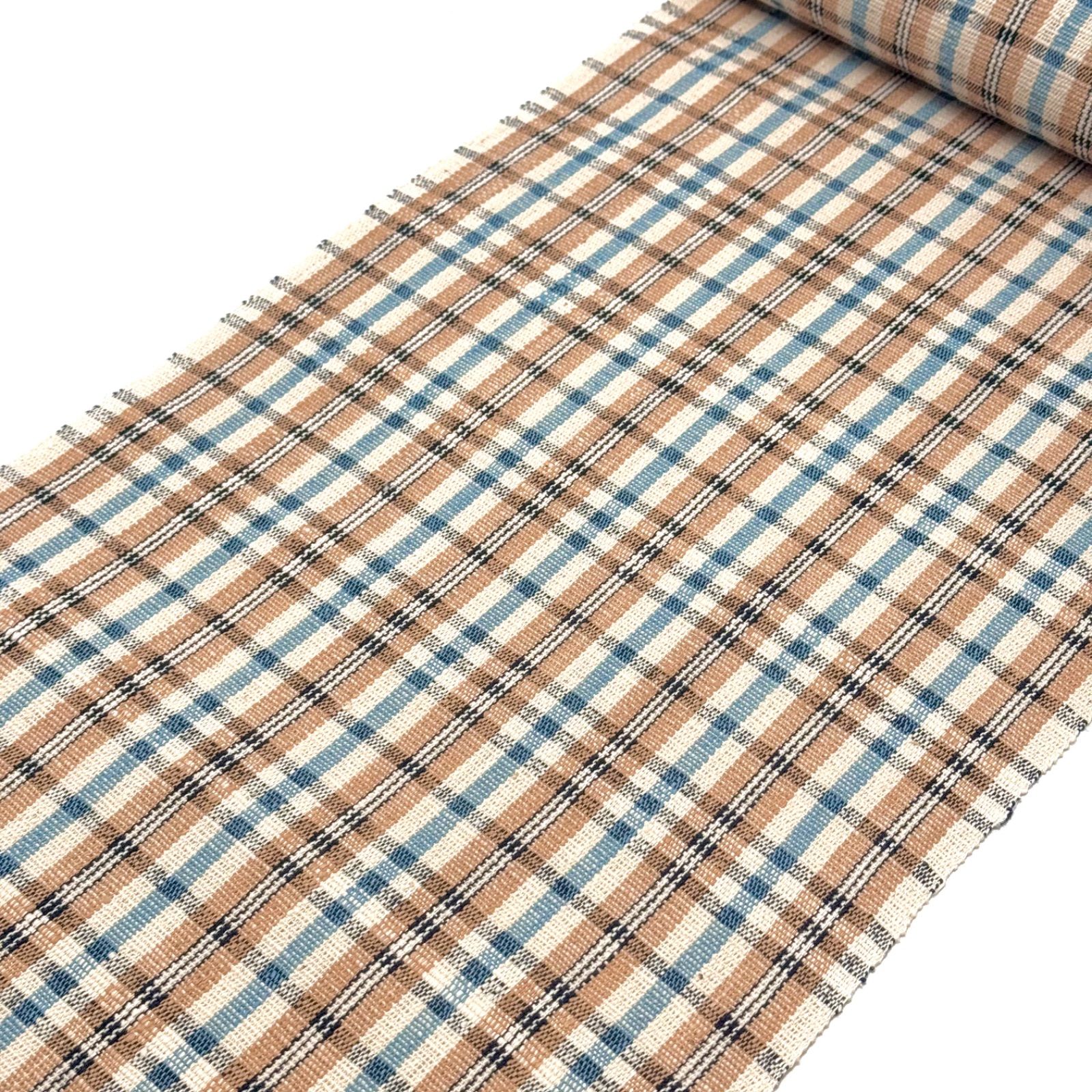 希少　丹波布　手織り 希少】丹波布 手織り 八寸 名古屋帯 国指定選択無形文化財 0067 - メルカリ