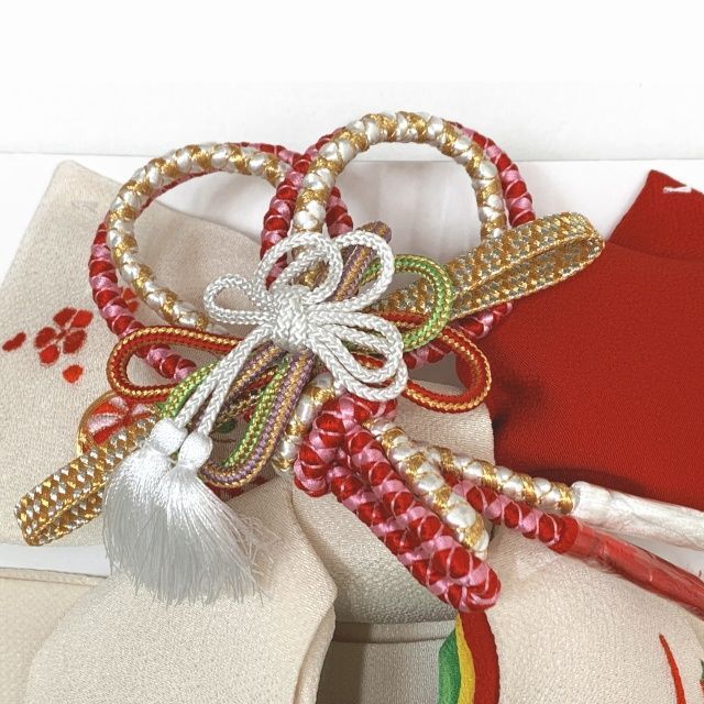 友禅柄 三つ身の絵羽着物