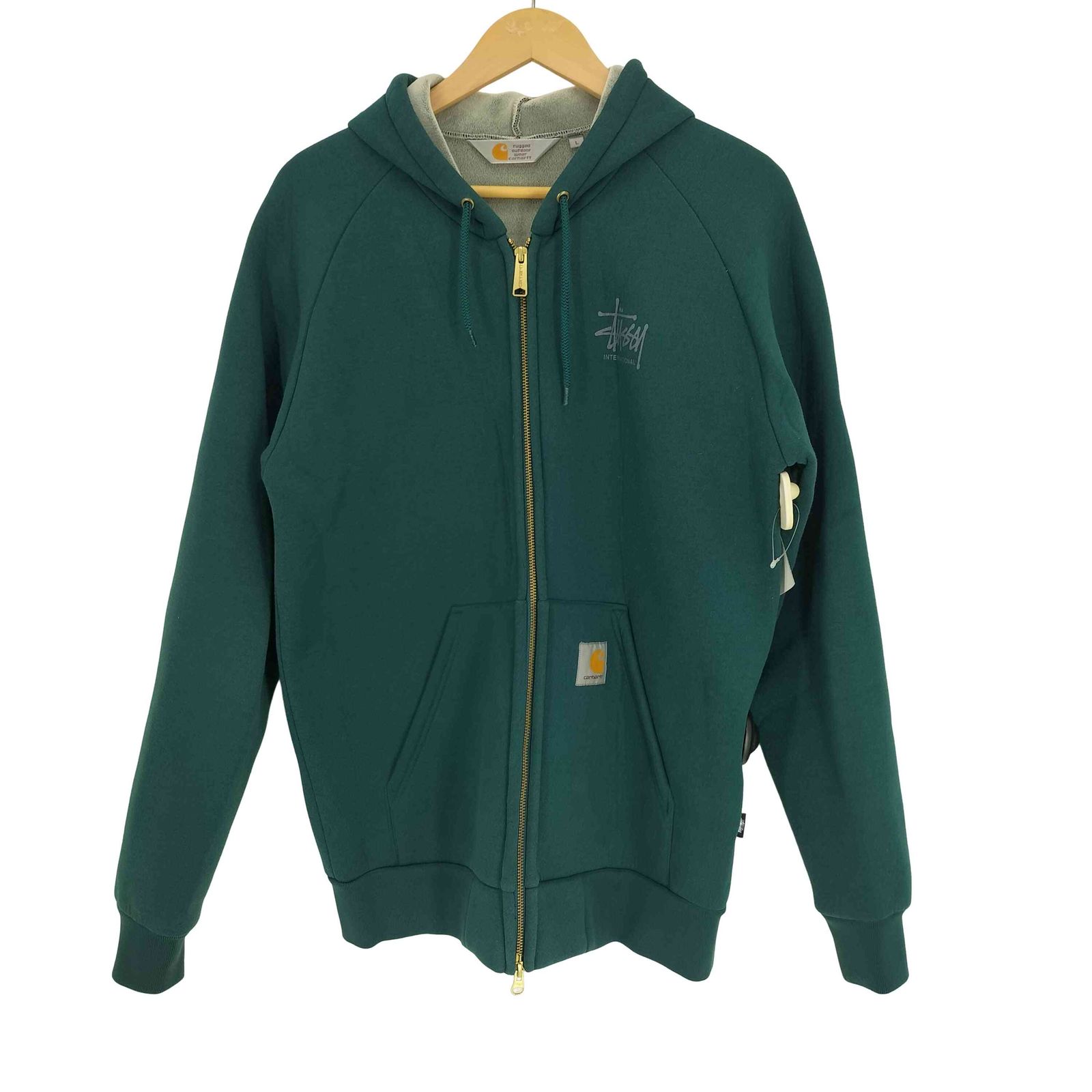 ステューシー Stussy 20AW CAR-LUX HOODED JACKETD ジップアップ パーカー メンズ import L