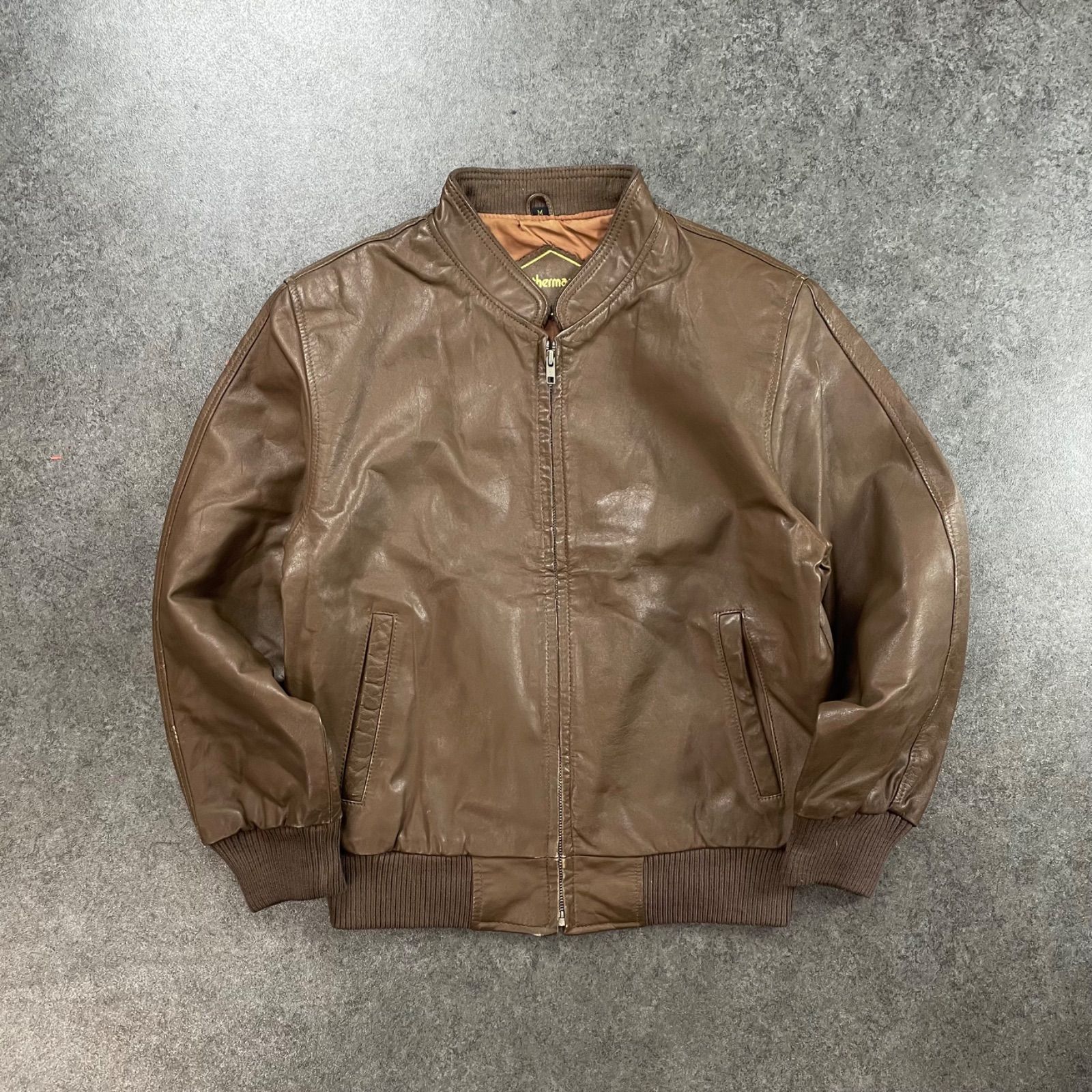 90s Vintage Leathermaster Real Leather Riders Jacket Blouson 本革