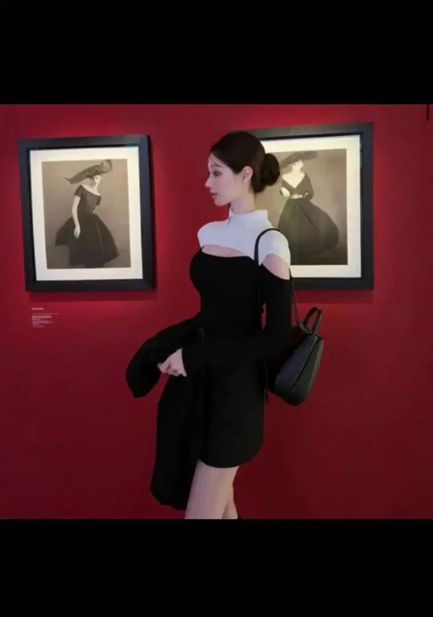 ラベルルブラン レヴ ダメージ フリンジ ニット ブラック