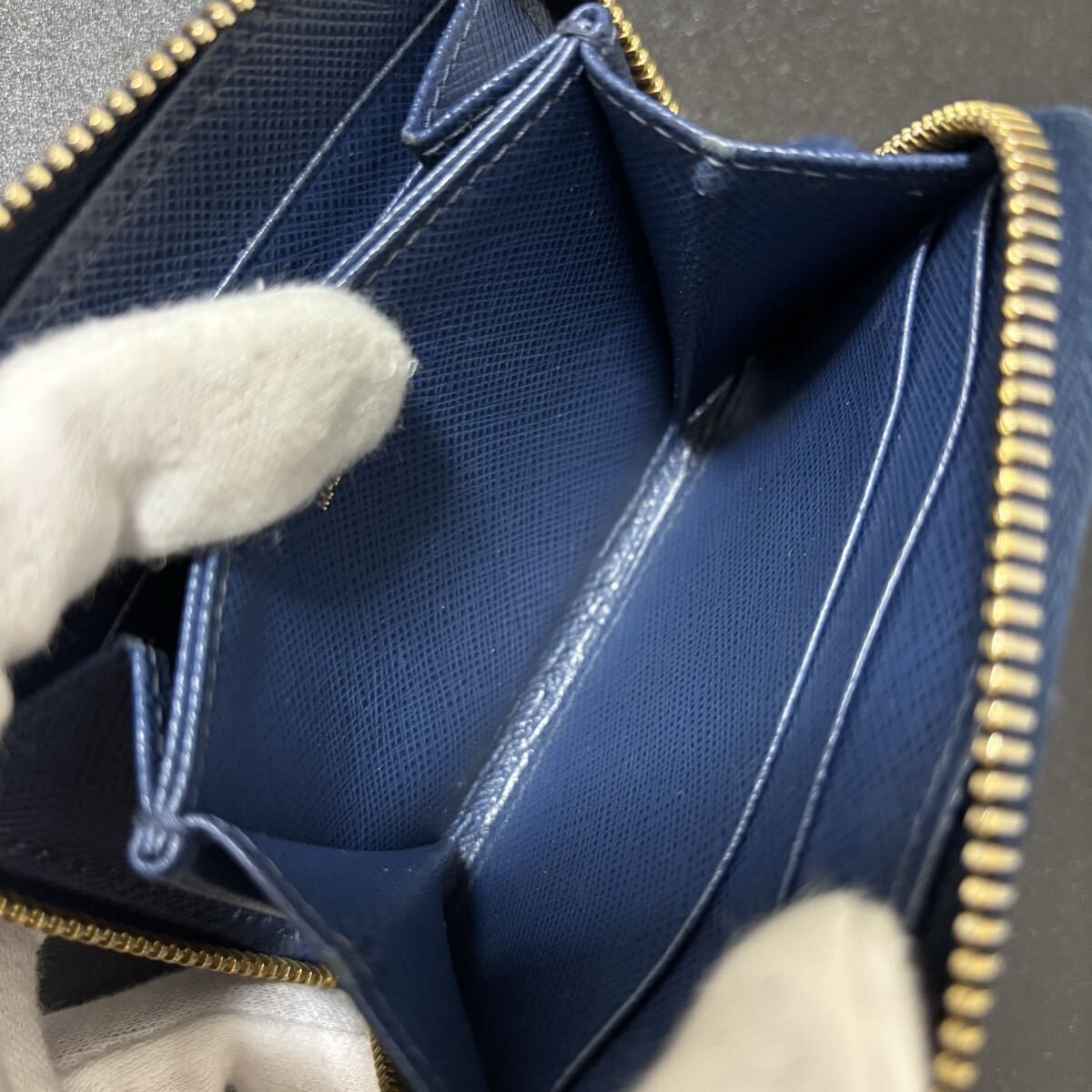  r 29 プラダ サフィアーノ ブルー コインケース 小銭入れ PRADA コインケース 小銭入れ 小物