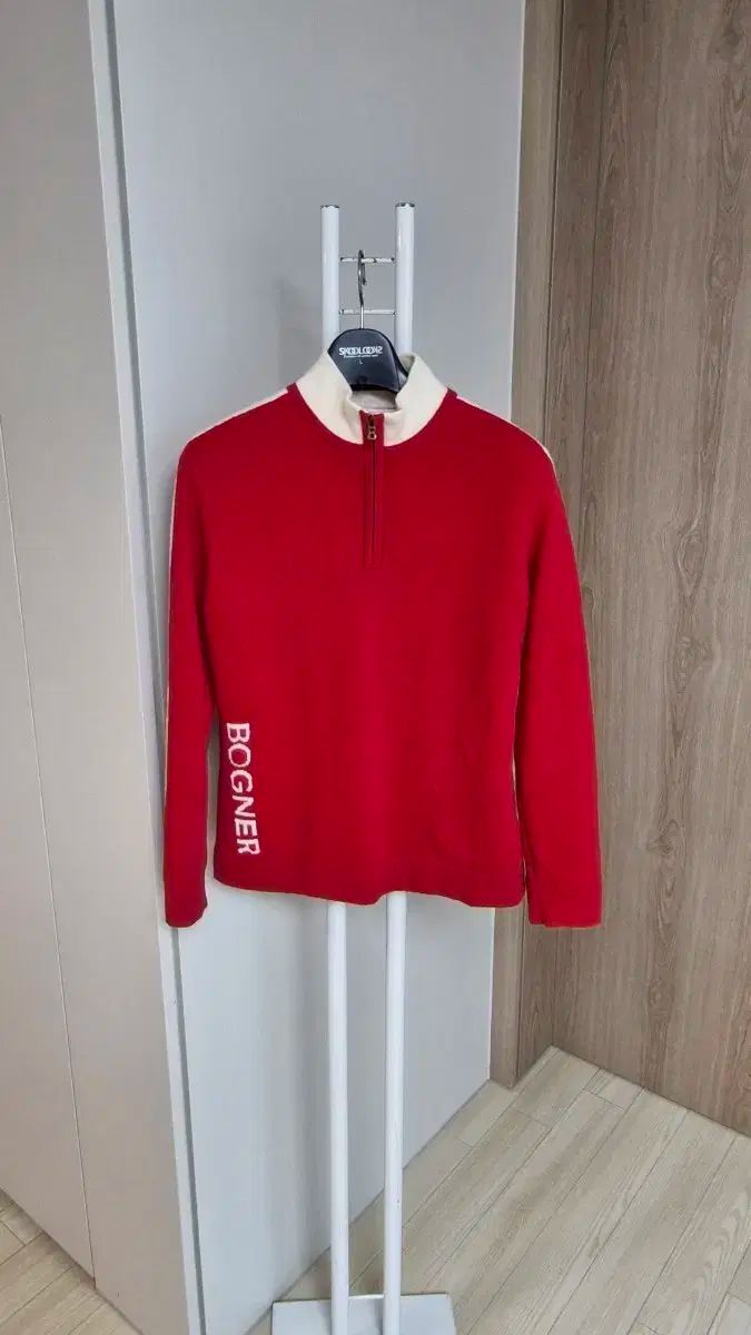 BOGNER ボグナー レディース カシミア100 ウィンドブレーカー レッド 90