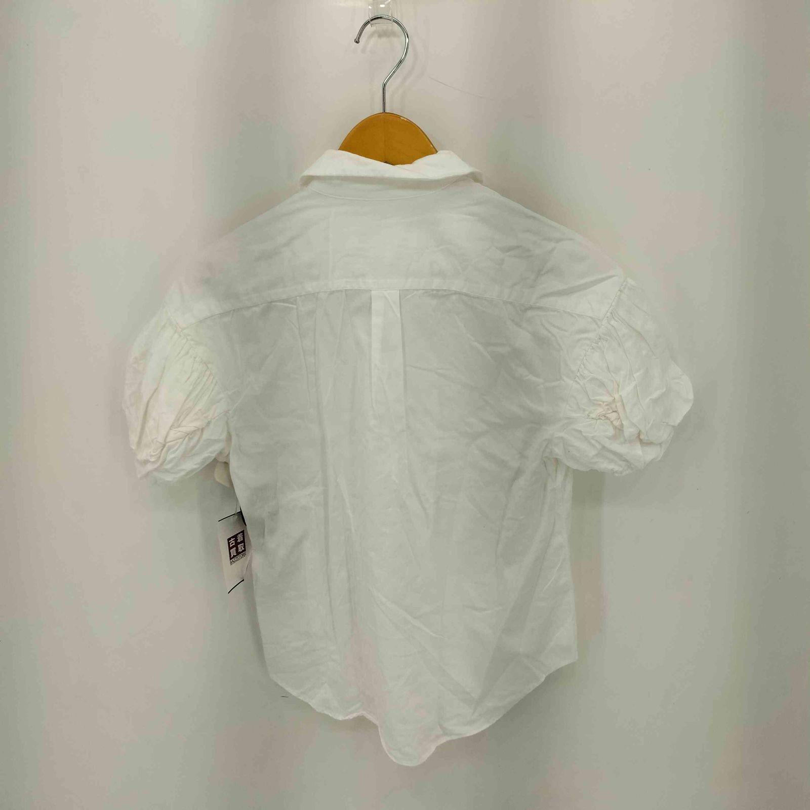 コムデギャルソンコムデギャルソン COMME des GARCONS COMME des GARCONS 13SS スリーブギャザー ラウンド 半袖シャツ ブラウス レディース XS