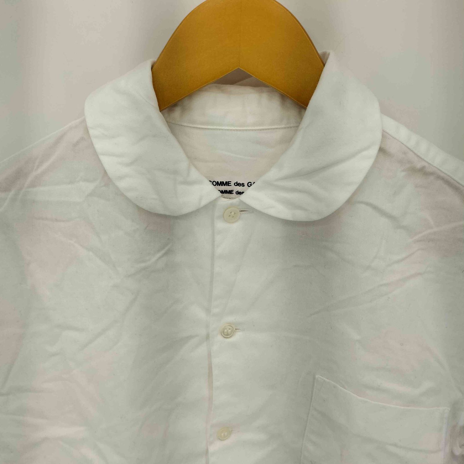  コムデギャルソンコムデギャルソン COMME des GARCONS 13 SS スリーブギャザー ラウンド 半袖シャツ ブラウス レディース XS 長袖 シャツ ブラウス