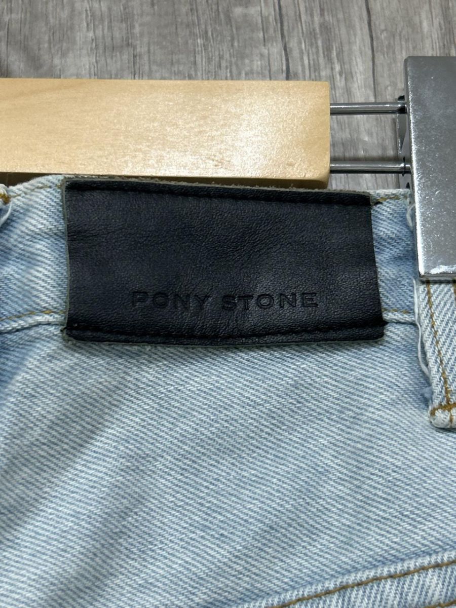  PONY STONE ポニーストーン ダメージ加工 ジーンズ デニムパンツ sizeS レディース その他 デニム ジーンズ