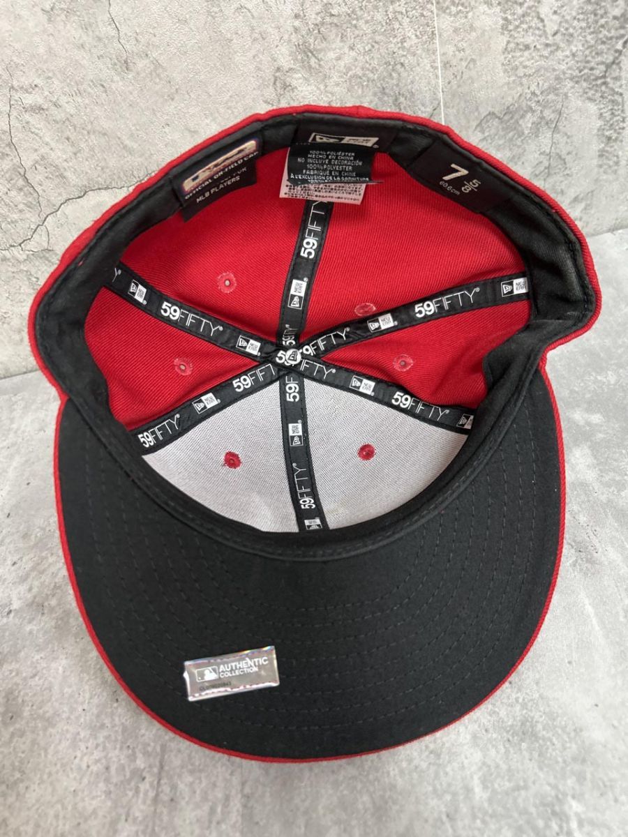 New Era ニューエラ エンゼルス ベースボール キャップ sizeF/赤