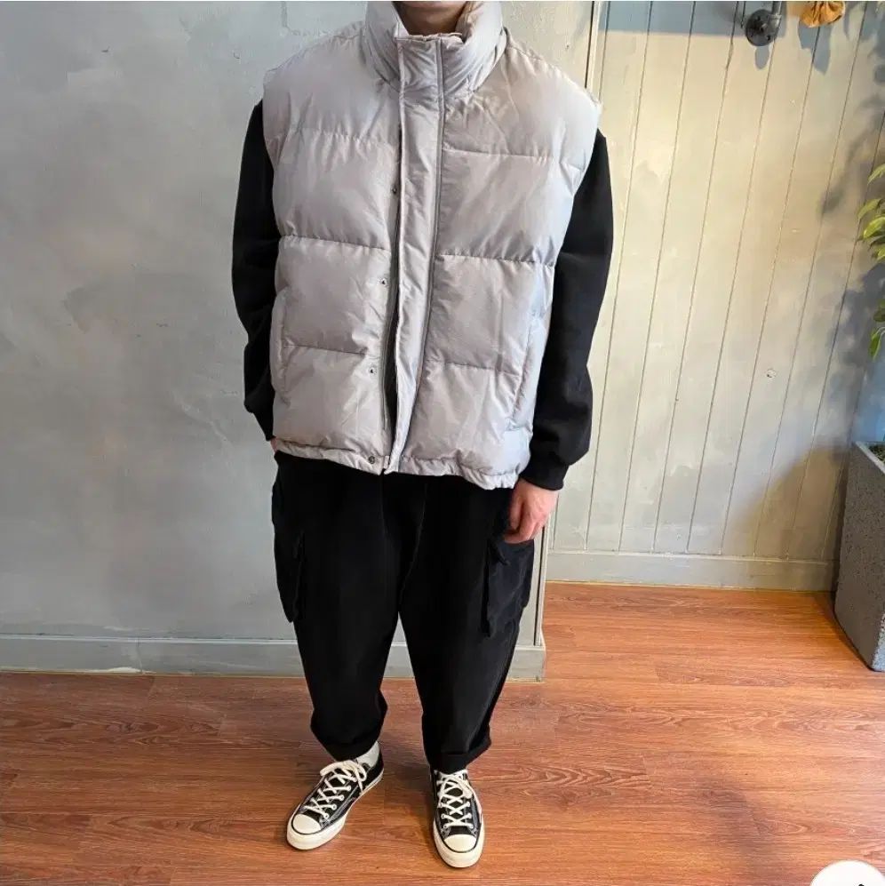 メンズ ダウンベスト オーバーサイズ