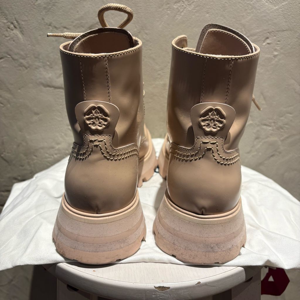 アレキサンダーマックイーン レースアップブーツ