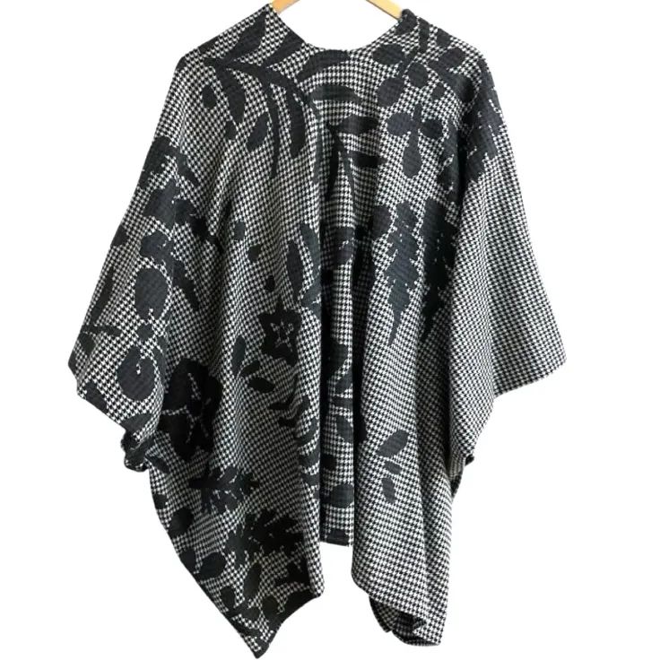 ソウソウ SOU・SOU 千鳥格子 花柄 トグル釦 きさらぎ 羽織り コート