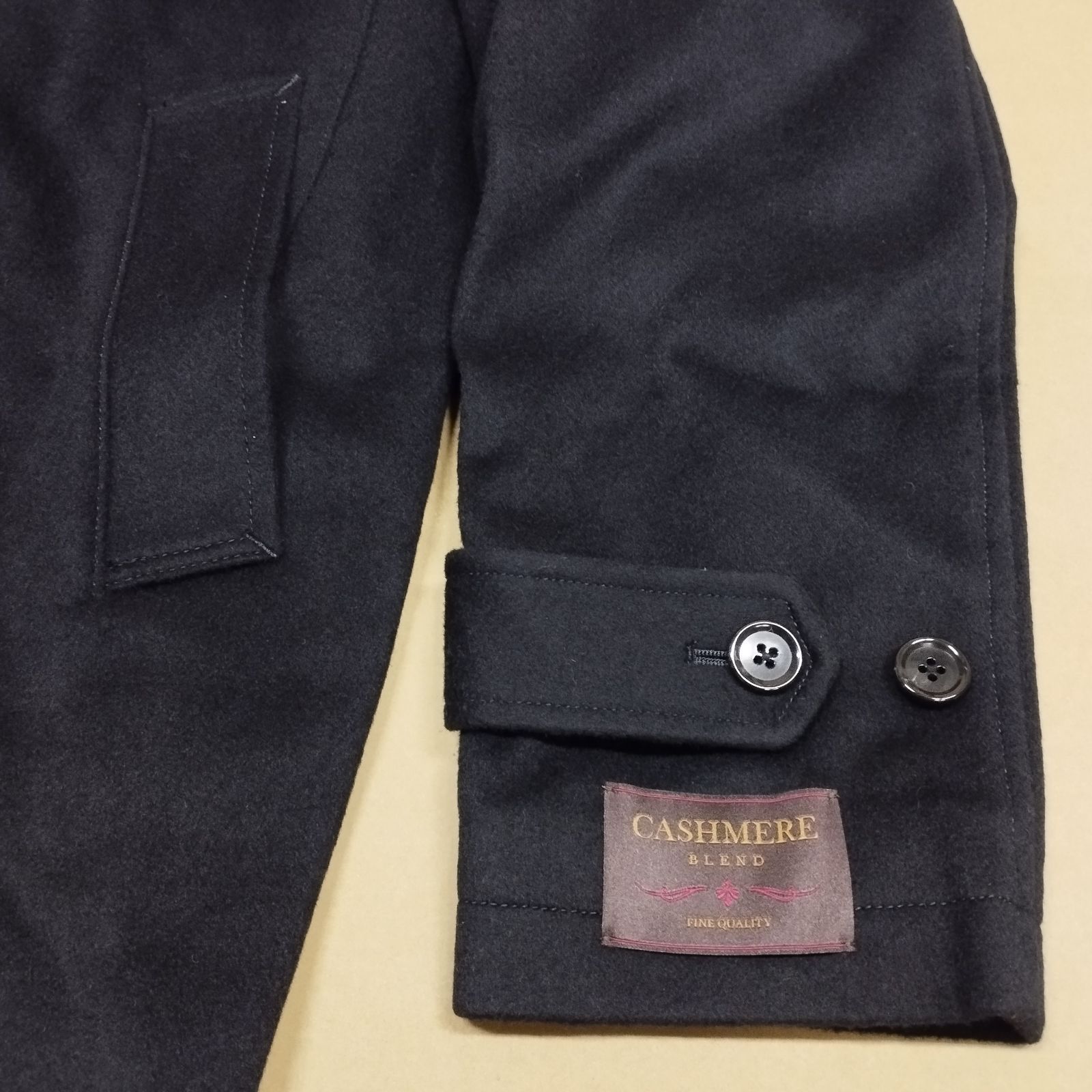 品質保証！ D28482 ウールメルトン ステン コート 24FW BEAMS HEART ネイビー M