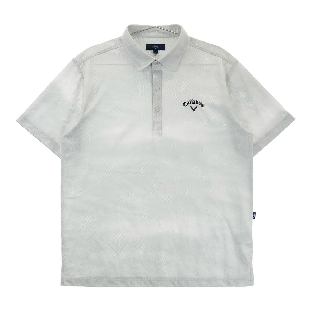 サイズ L CALLAWAY キャロウェイ モデル メッシュ 半袖ポロシャツ グリーン系 240101557938 ゴルフウェア メンズ ストスト