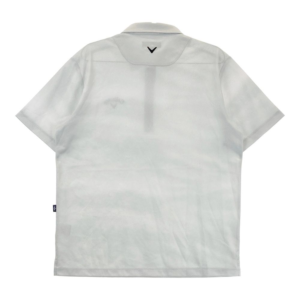 サイズ L キャロウェイ モデル メッシュ 半袖ポロシャツ グリーン系 ゴルフウェア メンズ ストスト