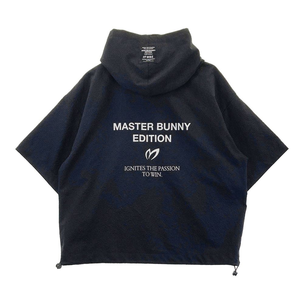 サイズ 2 MASTER BUNNY EDITION マスターバニーエディション モデル シアサッカー フード付き半袖Tシャツ ブラック系 ゴルフウェア レディース ストスト