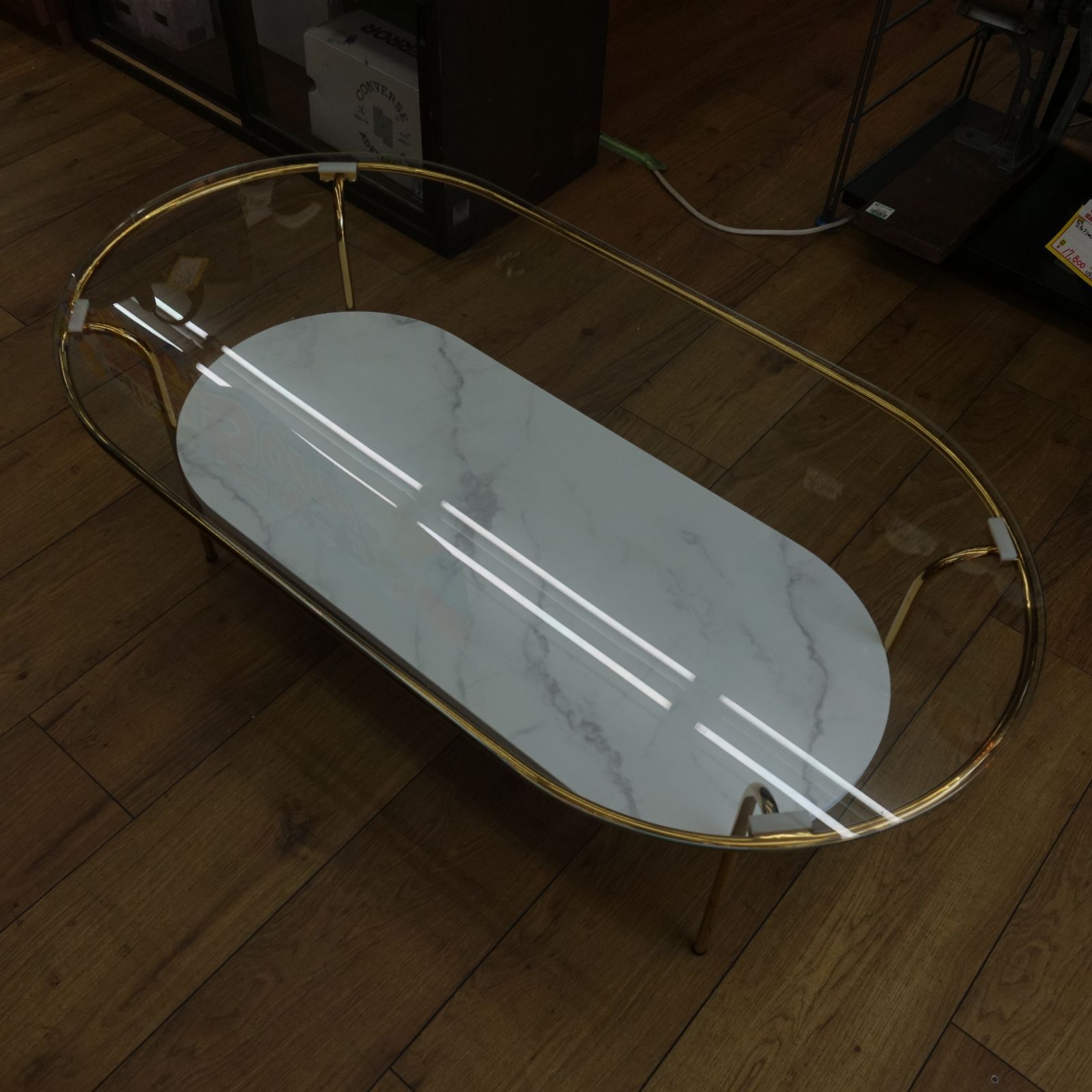 Francfranc フランフラン レガート コーヒーテーブル L ゴールド