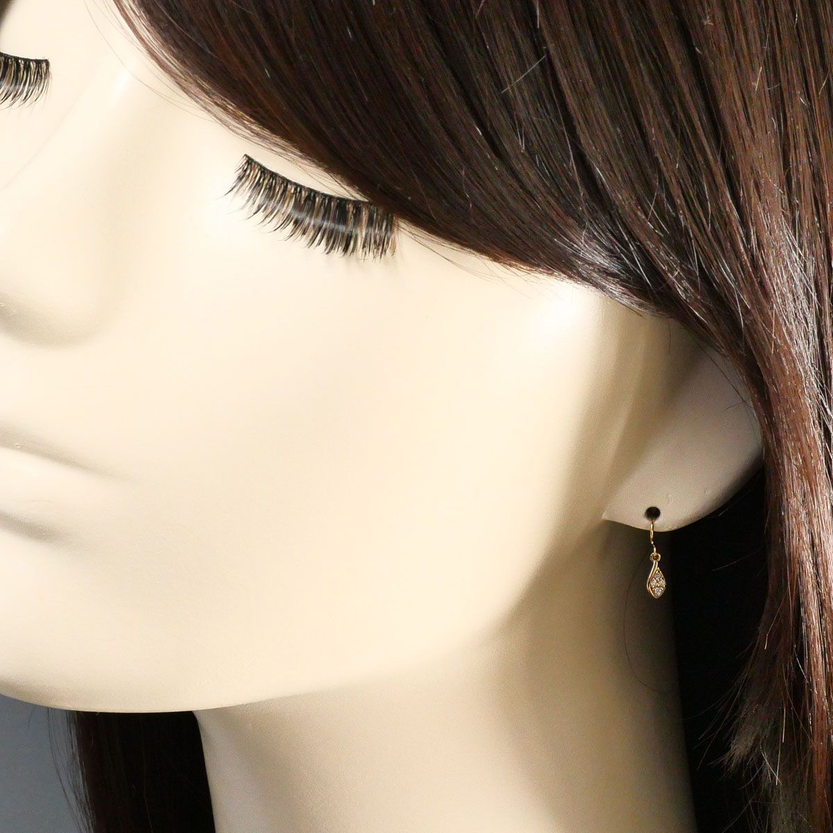 ヨンドシー 4℃ K18YG ピアス 片耳 ダイヤモンド 総重量約0.4g レディース GINKGOPHARMACY_COM