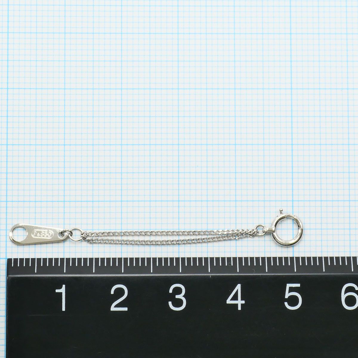  PT 850 プラチナ アジャスター 総重量約0.6 g 約4.5 cm レディース アンサンブル トップス